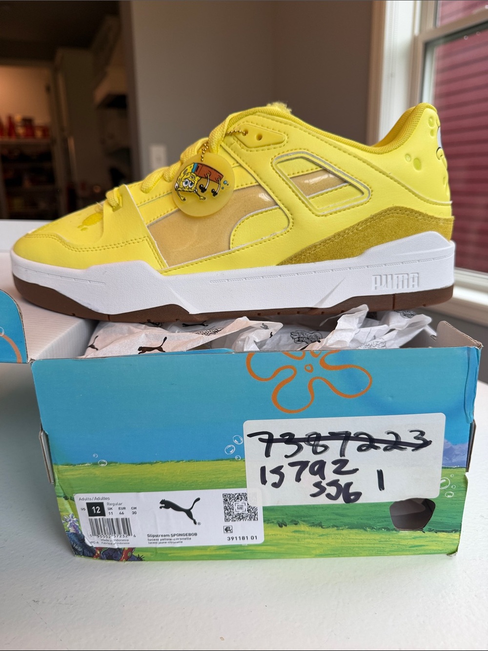 PUMA x SpongeBob SquarePants Slipstream Sneakers Yellow Men’s 12 Rare w/ Box